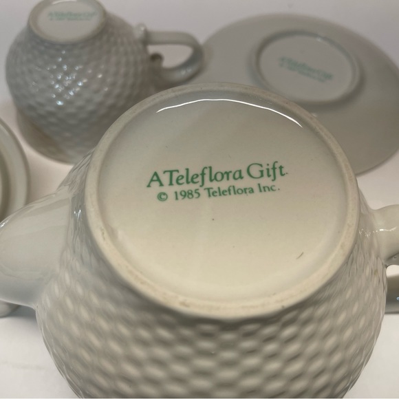 VTG. A TELEFLORA TEAPOT, CUP, SAUER - Picture 7 of 15